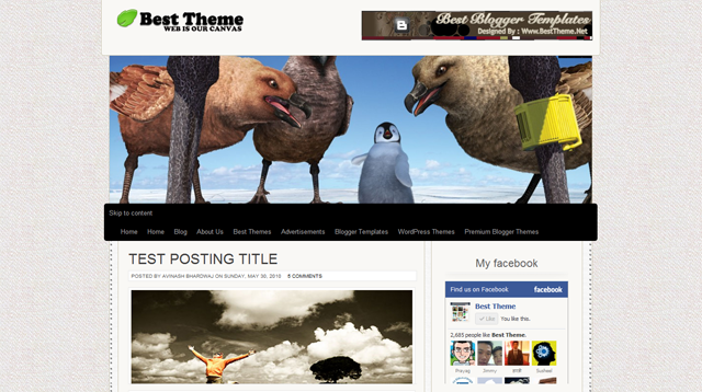 Canvas HTML5 Blogger Template Best Theme