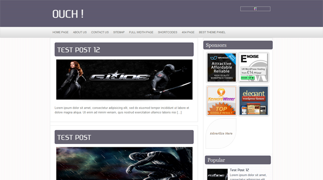 Ouch Blogger Template