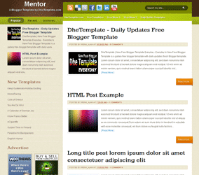 mentor blogger template